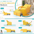 AECOJOY 3-in-1 Convertible Sleeper Sofa Chair with Pillow and Adjustable Backrest