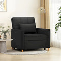 AECOJOY 3-in-1 Convertible Sleeper Sofa Chair with Pillow and Adjustable Backrest
