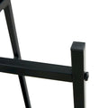 Double-Layer Round Tempered Glass End Table/Coffee Table with Sturdy Iron Frame