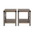 Set of 2 Middlebrook Kujawa 18-Inch X-Side Accent Tables