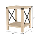 Set of 2 Middlebrook Kujawa 18-Inch X-Side Accent Tables