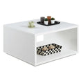 Northfield Admiral Square Coffee Table with Shelf by Convenience Concepts