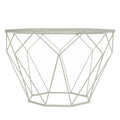 Malibu 22 Modern Octagonal Coffee Table with Tempered Glass Top and Durable Metal Geometric Base for Living Room or Office
