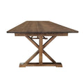 9' x 40" Rustic Solid Pine Folding Dining Table - Antique Style