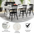 9' x 40" Rustic Solid Pine Folding Dining Table - Antique Style