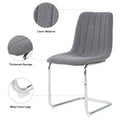 4-Piece Modern Dining Chair Set with Metal Legs