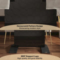 Clihome Glossy Wood Expandable Dining Table for 6 Guests