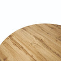 Ravenna 47" Modern Round Wood Dining Table with X-Cross Metal Base for Kitchen and Dining Room