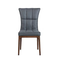 Set of 2 Contemporary Tufted Side Chairs with Sturdy Solid Wood Frame