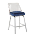 iNSPIRE Q Bold Lennox Velvet Counter Height Stools - Set of 2