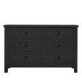 Retro-Inspired Drawer Dresser with Shell-Shaped Handles - Stylish Bedroom Storage Cabinet