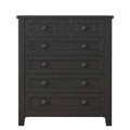 Retro-Inspired Drawer Dresser with Shell-Shaped Handles - Stylish Bedroom Storage Cabinet