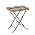 Roche River Decor Gold Metal Accent Table - 14"W x 21"L x 25"H