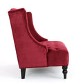 Christopher Knight Home Leora Contemporary Glam Tufted Velvet Wingback Loveseat