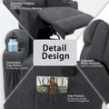 Homall Swivel Fabric Massage Recliner Chair for Living Room