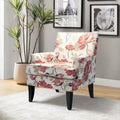 Akorda French Country Armchair with Nailhead Detailing and Sturdy Solid Wood Legs by HULALA HOME