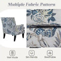 Akorda French Country Armchair with Nailhead Detailing and Sturdy Solid Wood Legs by HULALA HOME