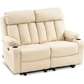 MCombo Faux Leather Electric Reclining Sofa with Heat and Massage - Models 6095/6075/6077