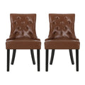 Set of 2 Cheney Tufted Dining Chairs by Christopher Knight Home
