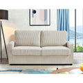 Manchester 70-Inch Square Arm Sofa Bed in Polyester Corduroy