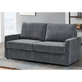 Manchester 70-Inch Square Arm Sofa Bed in Polyester Corduroy