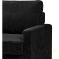 Manchester 70-Inch Square Arm Sofa Bed in Polyester Corduroy
