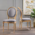 Set of 2 Phinnaeus French Country Fabric Dining Chairs by Christopher Knight Home