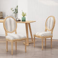 Set of 2 Phinnaeus French Country Fabric Dining Chairs by Christopher Knight Home