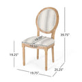 Set of 2 Phinnaeus French Country Fabric Dining Chairs by Christopher Knight Home