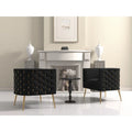 Set of 2 SEYNAR Mid-Century Modern Velvet Round Accent Chairs for Living Room