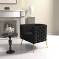 Set of 2 SEYNAR Mid-Century Modern Velvet Round Accent Chairs for Living Room