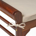 Christopher Knight Home Nelson Rustic Acacia Wood Bench with Cushion