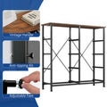 Moasis Rustic Wood-Style Bedroom Dresser with Metal Frame and Wooden Surface