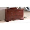 Louis Philippe 6-Drawer Dresser for Bedroom
