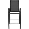 Set of 4 Outdoor Barstools with Flexible Comfort Material - Patio Seating