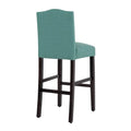 Set of 2 Upholstered 28-Inch Barstools - Stylish Pub Chairs