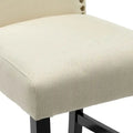 Set of 2 Upholstered 28-Inch Barstools - Stylish Pub Chairs