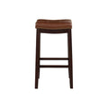 Linon Willamette Espresso & Cognac Bar Stool