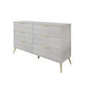CraftPorch Modern 6-Drawer Wooden Dresser