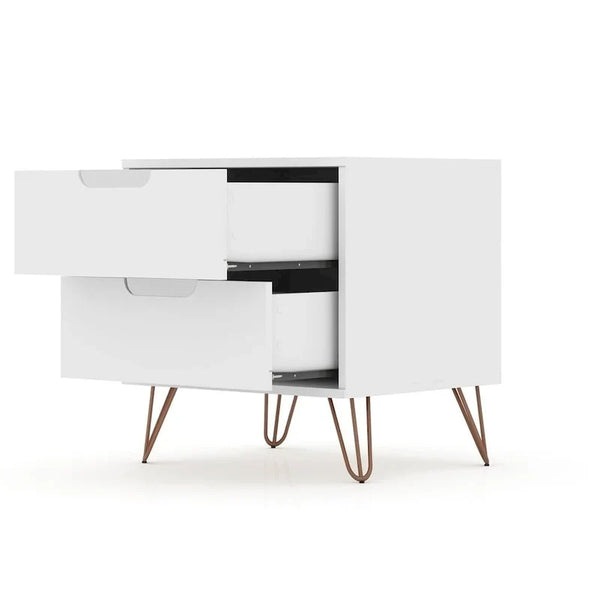 Bandene Mid-Century Modern Dresser and Nightstand Duo