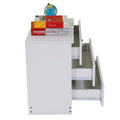 Contemporary White 3-Drawer Dresser
