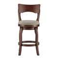 Lyla 24-Inch Brown Swivel Counter Stool by iNSPIRE Q Classic