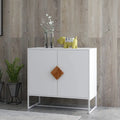 CUSchoice Solid Wood Square Handle 2-Door Sideboard