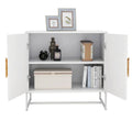 CUSchoice Solid Wood Square Handle 2-Door Sideboard
