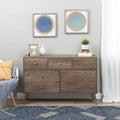 Prepac Milo 7-Drawer Dresser in Mid-Century Modern Style