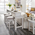 Distressed White 4-Piece Modern Farmhouse Flea Market Set