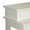 Distressed White 4-Piece Modern Farmhouse Flea Market Set