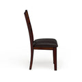 Set of 2 Paur Farmhouse Brown Wooden Dining Chairs by Furniture of America