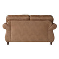 2 Piece Sofa and Loveseat Set with Nailhead Trim and Rolled Arms