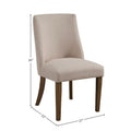 Alpine Furniture Kensington Pair of Upholstered Parson Chairs